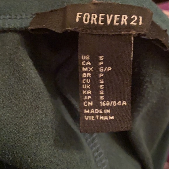 ❤️ forever 21 green photo suede shirt style mini dress❤️ - Picture 7 of 7